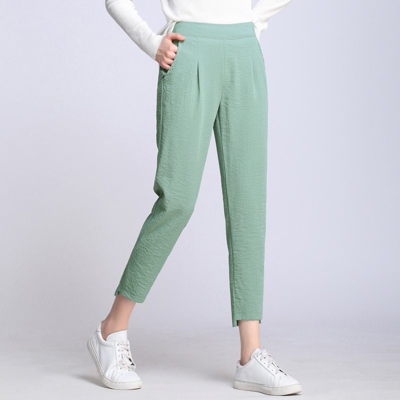 Casual nine-point harem pants