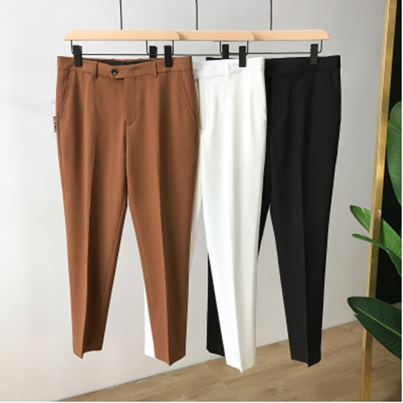Nine-point Pants Men's Casual Pants Korean Youth Vertical Foot Pants