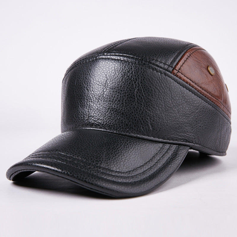 Casual Outdoor Trend Single-hat Leather - Winter Hat