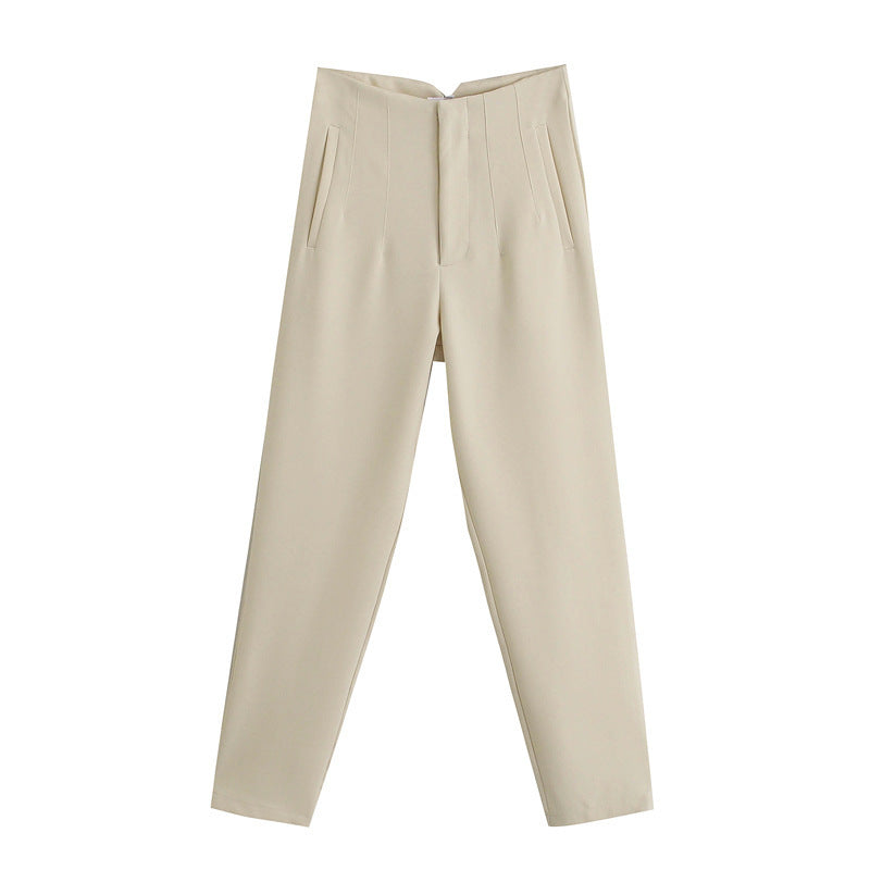 Women Elegant Business HiSim Fitness Pencil Trousers
