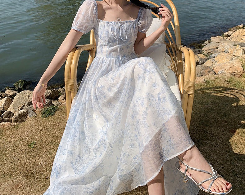 Chic Temperament Fairy Floral Dress