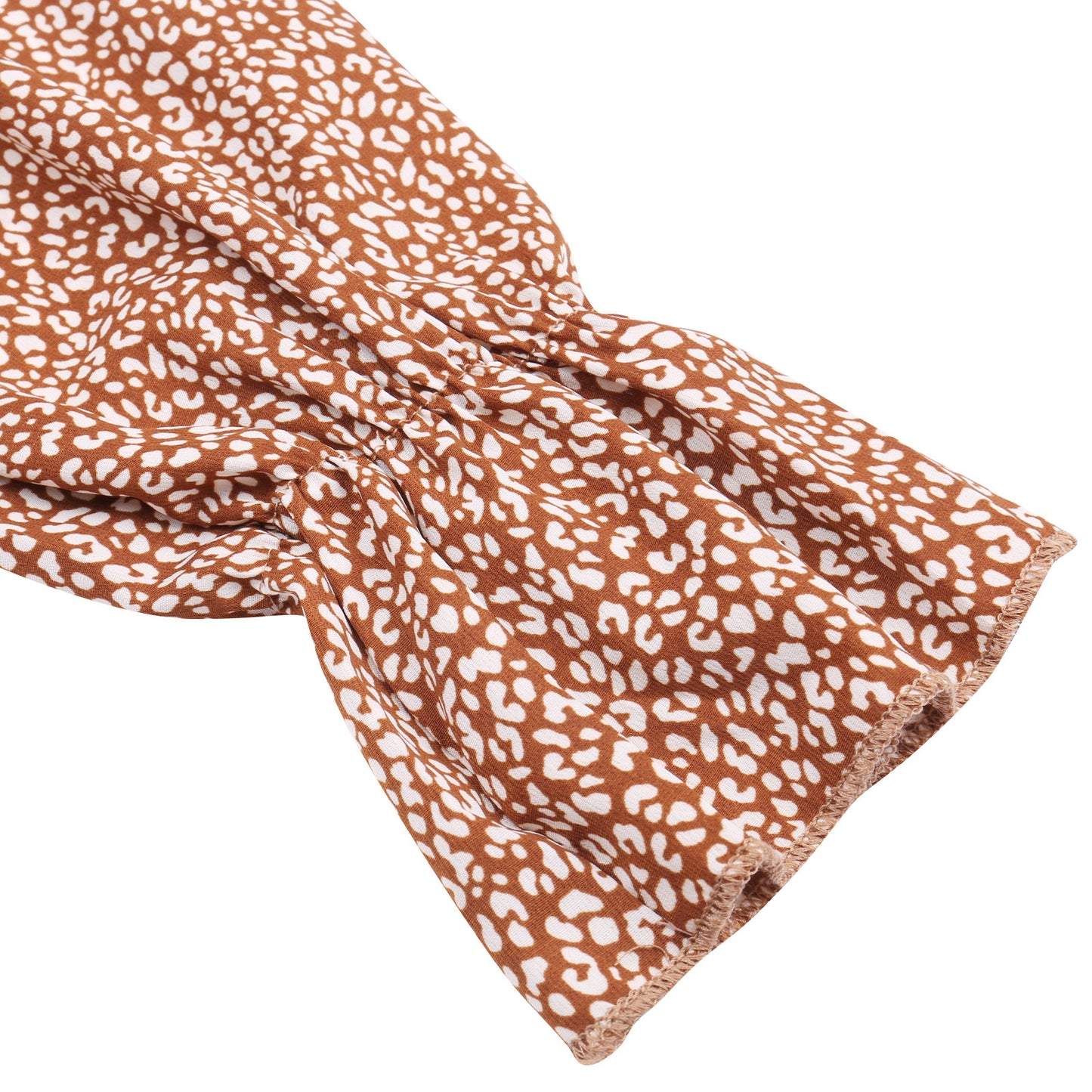 Floral Female Chiffon Dress Lace-up Waist Long Skirt