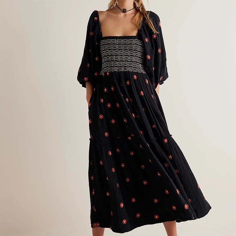 Bohemian Floral Dress