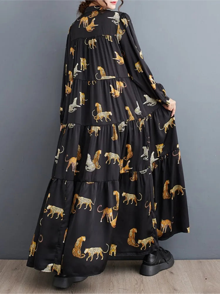 Ruffle Oversized Autumn Dress