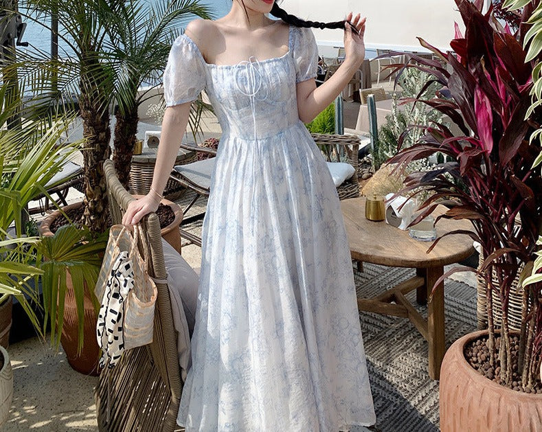 Chic Temperament Fairy Floral Dress