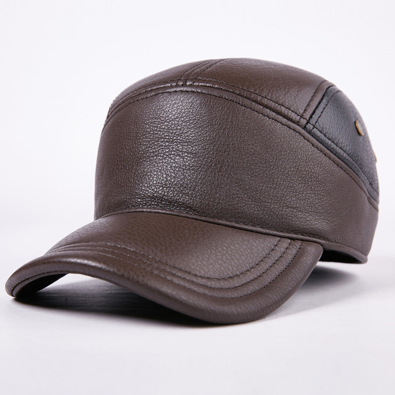 Casual Outdoor Trend Single-hat Leather - Winter Hat