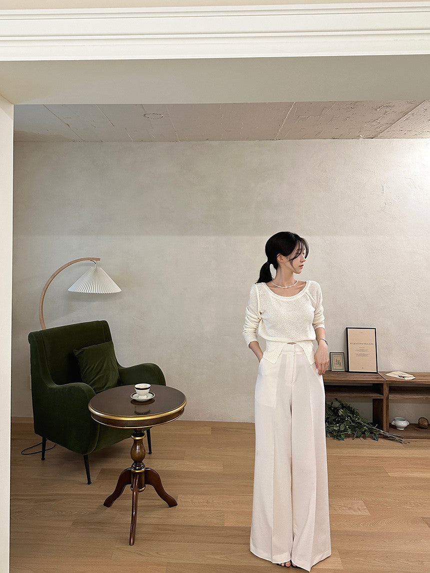 Hanging Wide Leg Mopping Casual Women Pants