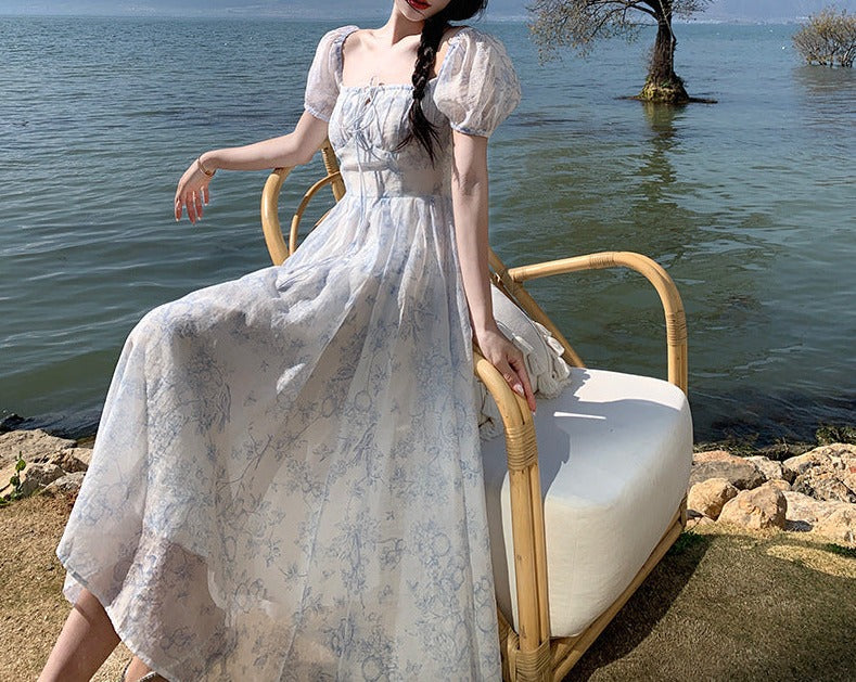 Chic Temperament Fairy Floral Dress