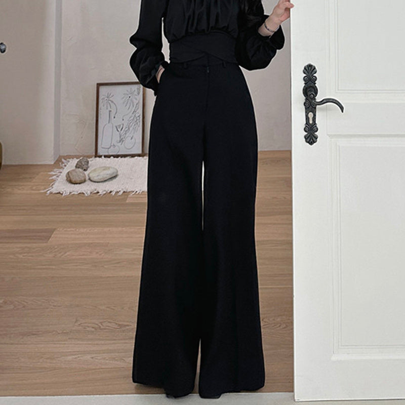 Hanging Wide Leg Mopping Casual Women Pants