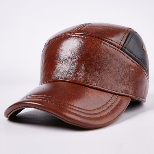 Casual Outdoor Trend Single-hat Leather - Winter Hat