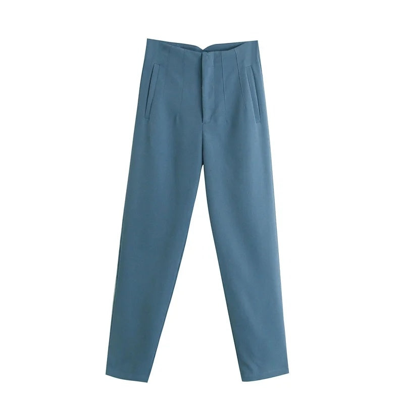 Women Elegant Business HiSim Fitness Pencil Trousers