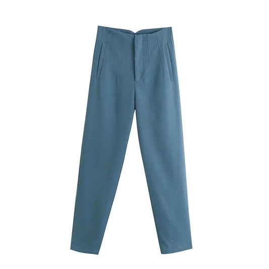 Women Elegant Business HiSim Fitness Pencil Trousers