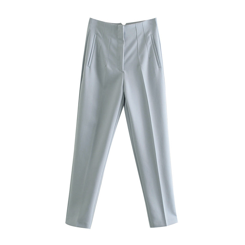 Women Elegant Business HiSim Fitness Pencil Trousers