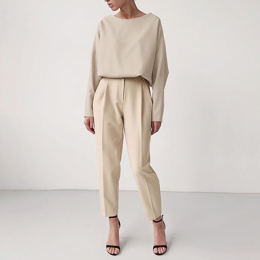 Straight suit trousers