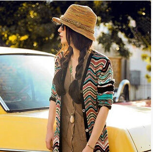 Small female beach pepper grass hat