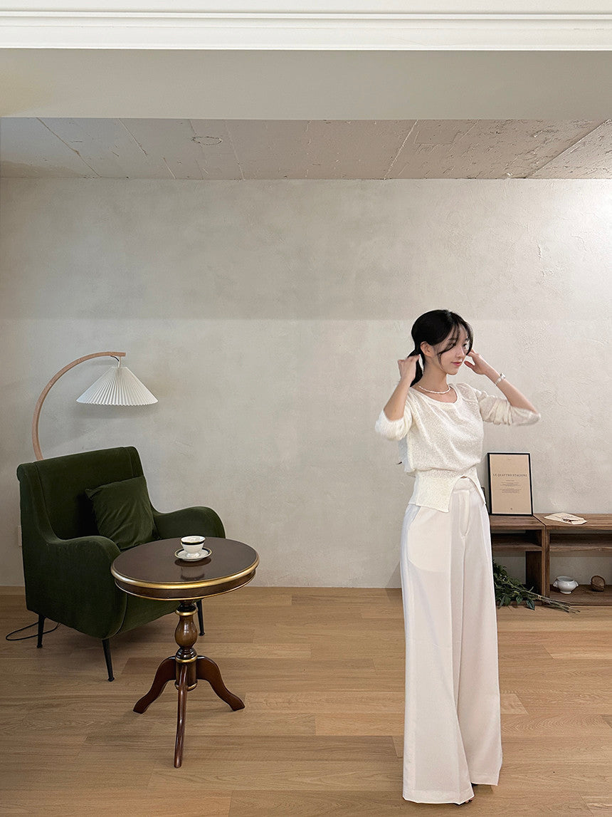 Hanging Wide Leg Mopping Casual Women Pants