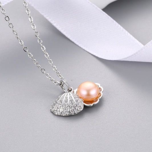Shell Freshwater Pearl Necklace Female Trend