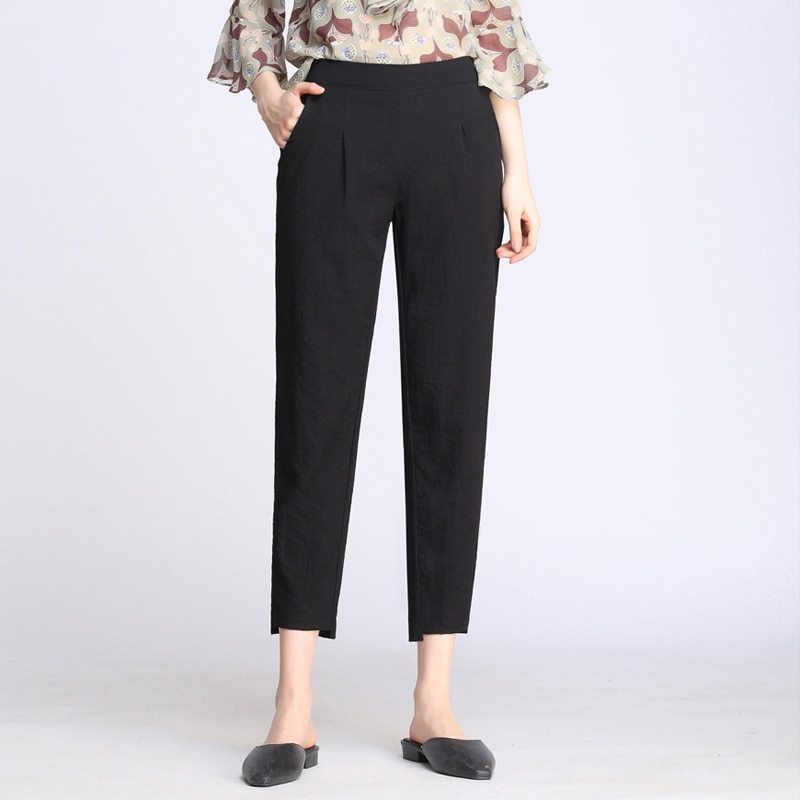 Casual nine-point harem pants