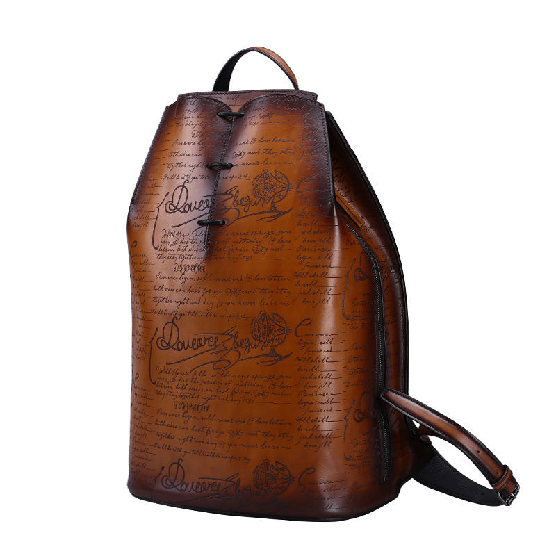Business Casual Cowhide Leather Travel Bag