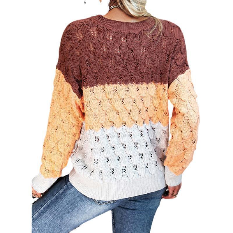 New V-Neck Long-Sleeved Sweater
