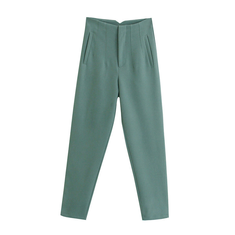 Women Elegant Business HiSim Fitness Pencil Trousers