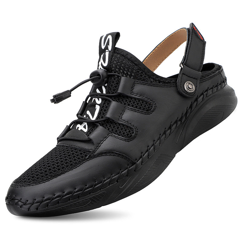 Men Top Layer Cowhide Casual Sandals