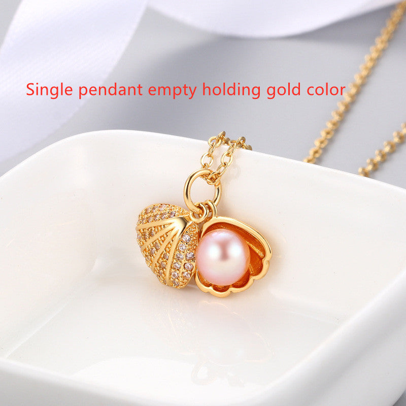Shell Freshwater Pearl Necklace Female Trend