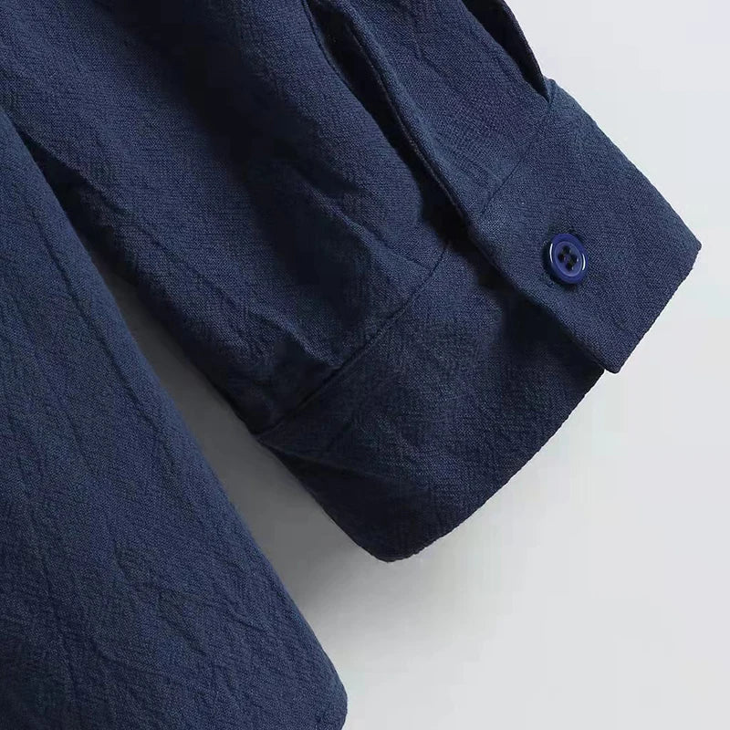 Masculina  Streetwear Shirt - Cotton Linen