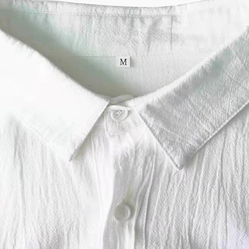 Masculina  Streetwear Shirt - Cotton Linen