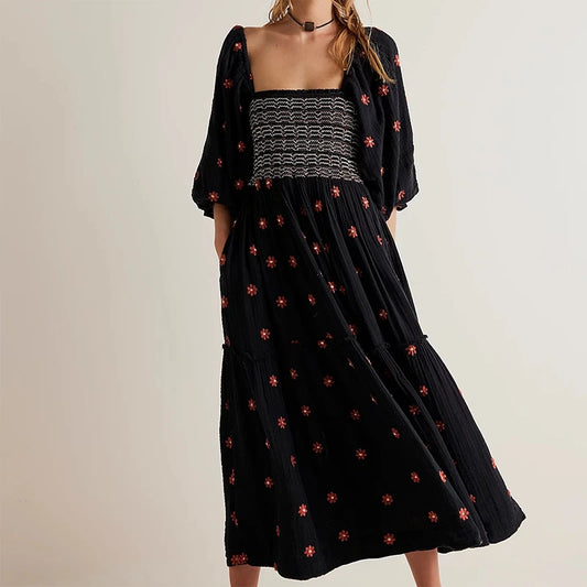 Bohemian Floral Dress