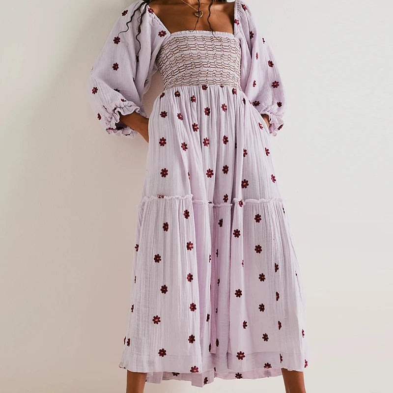 Bohemian Floral Dress