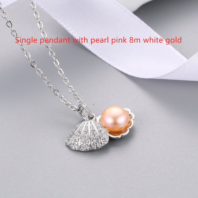 Shell Freshwater Pearl Necklace Female Trend